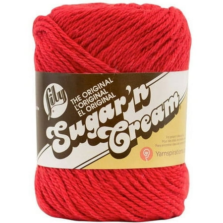 UPC: 0057355083172 | Lily Sugar n Cream The Original Yarn Red 2.5oz(71g) Medium Cotton