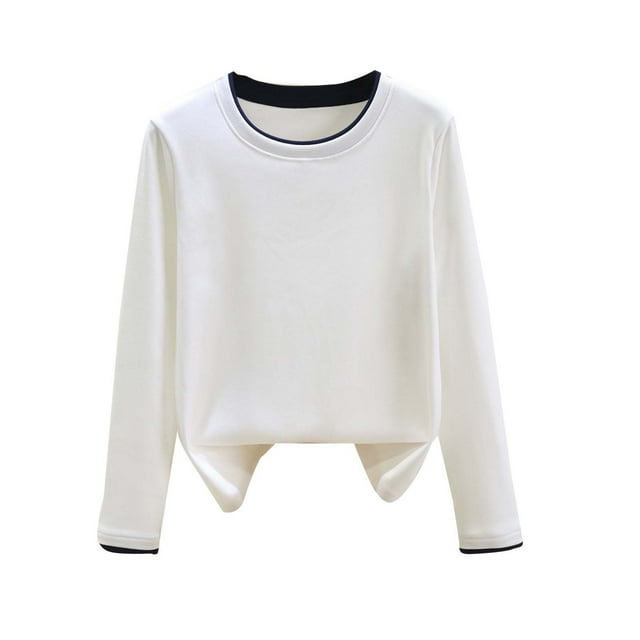 BLVB Women's Thermal Shirts Pullover Long Sleeve Crew Neck Undershirt Tees Tops Warm Workout Winter Base Layer