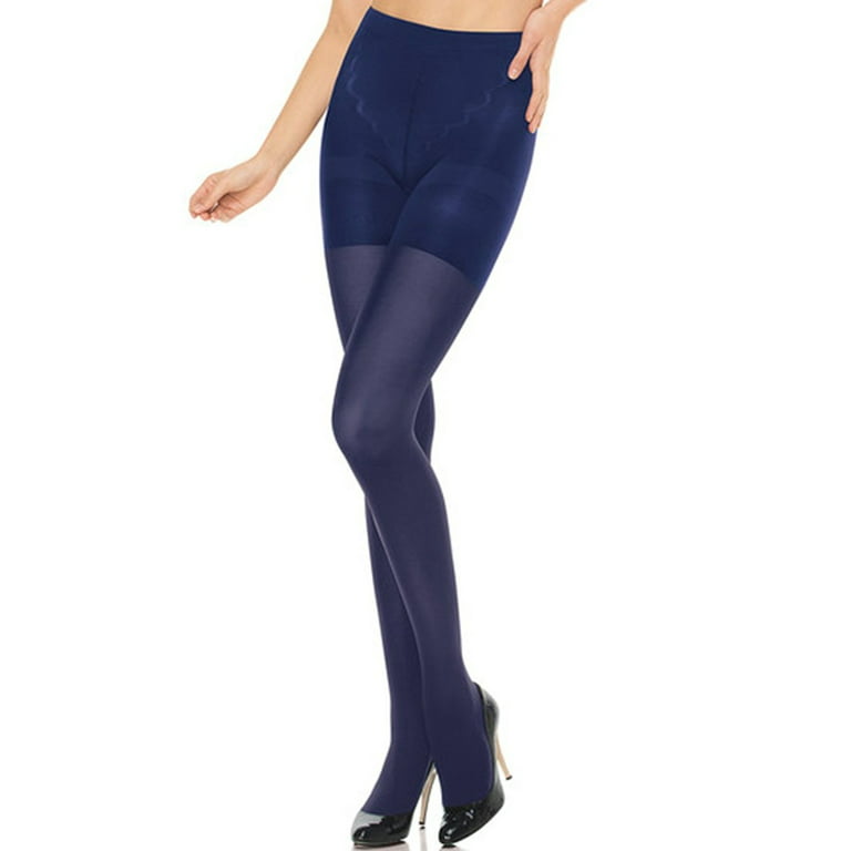 ASSETS Red Hot Label by SPANX Medium Control Tights (2, Baltic Blue) 