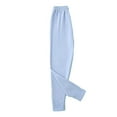 thumbnail image 2 of Hurxie 2025 Girls Solid Leggings Kids Soft Warm Stretch Yoga Pants Thermal Pants Light Blue 3-4T, 2 of 3
