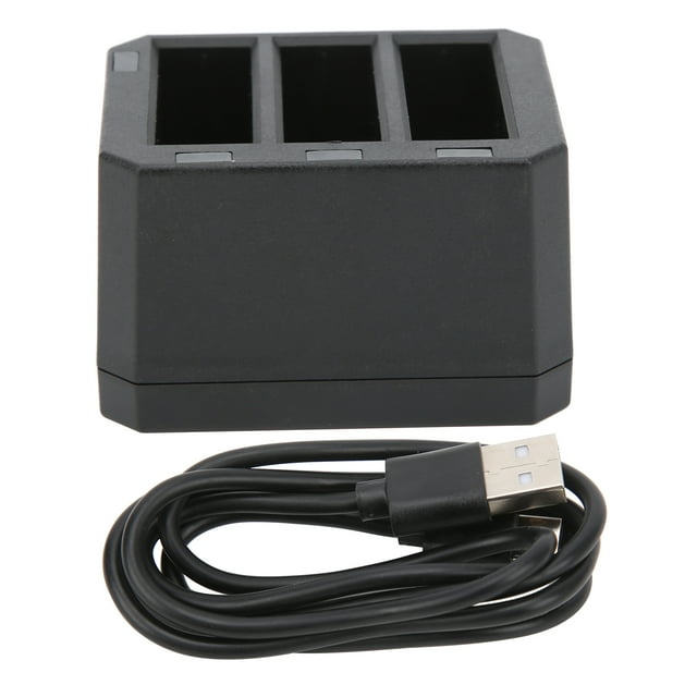 3-Channel USB Charger, Action Camera Battery Charger Professional Circuit Design Compatible For Sports Cameras For Charging Head Computer Power Bank