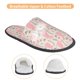 thumbnail image 3 of Balery Rabbit Pantuflas de Casa de Felpa Silenciosas con Diseño Estampado, Zapatillas Cómodas Antideslizantes de Algodón para Interior-Medium, 3 of 8
