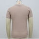 thumbnail image 5 of Playera Elvqul Hombre Manga Corta Liso Casual Caqui Abotonada Solapa Algodón, 5 of 8