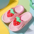 thumbnail image 4 of Otqutp Toddler Girls Slippers Strawberry Lightweight Waterproof Open Toe Sandals Summer Baby Cute Fruit Non-Slip Sandals, 4 of 6