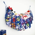 thumbnail image 3 of Hamaca de almacenaje para peluches Diocos de algodón macramé azul, 3 of 6