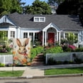 thumbnail image 5 of PHYHOO Easter Garden Flag Double Sided Small Burlap Outside Butterfly Floral Rabbit Yard Outdoor Flag White, 5 of 6