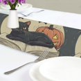 thumbnail image 4 of Yayeee Table Runner 70 inches Long Home Kitchen Dinning Party Decoration, Black Halloween Cat, 4 of 7