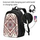 thumbnail image 2 of Balery Fashion Tatreez2 Mochila con carga USB para hombre y mujer - Mochila impermeable y antirrobo para laptop con puerto USB para viajes, trabajo, 2 of 7