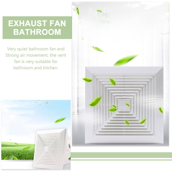 ELAYARD Bathroom Ceiling and Wall Exhaust Fan White Quiet Vent Fan for Kitchen Use
