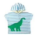 thumbnail image 2 of Unisexe Enfant en Vrac Manches Courtes Poncho Animal Imprimé à Capuche Robe 1-6Y, 2 of 6