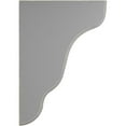 thumbnail image 3 of 1 3/4"W x 5 1/4"D x 7 1/2"H Plymouth Wood Vintage Decor Bracket, Pebble Grey, 3 of 6