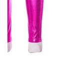 thumbnail image 5 of YONGHS Kids Girls Shiny Metallic Hip Hop Street Dance Harem Pants Trouser Hot Pink 3-4, 5 of 6
