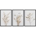 thumbnail image 4 of IDEA4WALL Framed Canvas Print Wall Art Set of 3 Wildflower Floral Botanical Prints, Modern Farmhouse Flowers Wall Decor, Large Wall Art, Minimalist Artwork for Home Decor - Black 16"x24"x3, 4 of 5