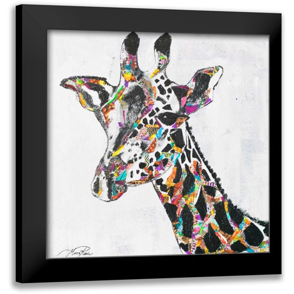 Ritter, Gina 12x12 Black Modern Framed Museum Art Print Titled - Safari Collage II