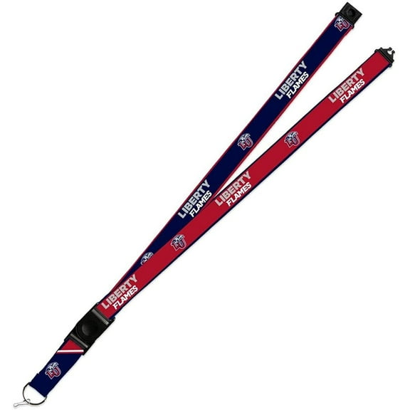 Liberty Flames Lanyard Keychain 2-sided Breakaway Clip University