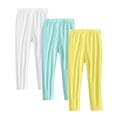 thumbnail image 2 of Frostluinai 3 Pack Girls Running Pants High Waisted Soft Comfy Elastic Waist Yoga Leggings for Toddler Kids Teens Dance Workout 2-13Y, 2 of 9