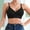 Black Bras for Women, variant on SMihono Sales Deep V Petal Bras for Women No Underwire Soft Wireless Bras Comfort Seamless Bralettes with Extender Black 4