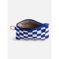 thumbnail image 4 of No Boundaries Women’s Game Day Checkered Beaded Pouch, Blue Checkered, 4 of 4