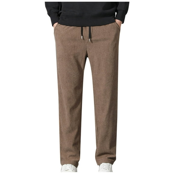 Men's Lightweight Athletic Pants Breathable Quick Dry Water Resistant Jogger Track Pants Workout Hiking Pants Man Draw Rope Pocket Sports Pants Easy Casual Pants Straight Pants Corduroy Trousers