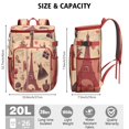 thumbnail image 3 of Cooler Backpack 26 Cans Portable Backpack Coolers Insulated Leak Proof,Lunch Backpack for Travel,Beach,Camping,Picnic,Lunch Backpack for Office Workers Family Travelers, 3 of 6