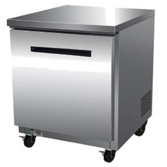Maxx Cold Single Door Undercounter Freezer, 27.5"W, 6.5 Ct Ft, in Stainless Steel (MXCF27UHC)