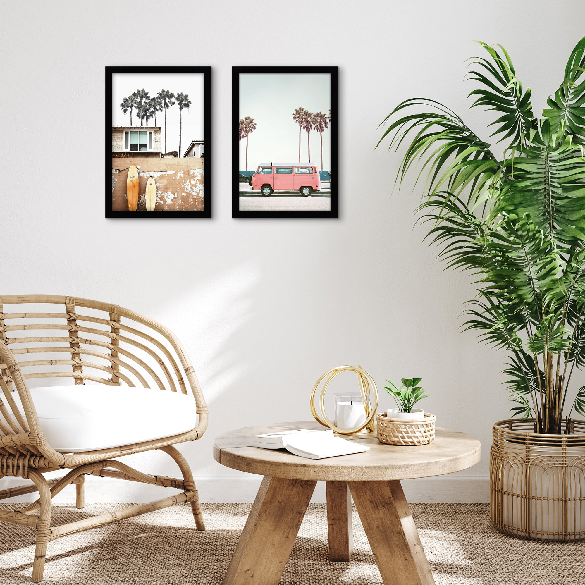 Americanflat 12x18 Poster Frame with Shatter-Resistant Glass 2 Pack Signature Collection Gallery Style - Black