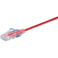 thumbnail image 5 of Monoprice SlimRun - Patch cable - RJ-45 (M) to RJ-45 (M) - 3 ft - UTP - CAT 6a - snagless - red (pack of 10), 5 of 5