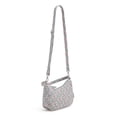 thumbnail image 2 of Vera Bradley Women's Cotton Frannie Crescent Crossbody Bag Mon Amour Gray, 2 of 6