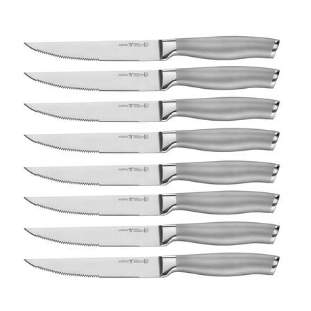 HENCKELS Modernist Steak Knife Set of 8, Silver, Stainless Steel