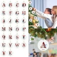 thumbnail image 6 of Holloyiver Personalized Christmas Initial Monogram Ornaments, 2024 Custom Christmas Ornament Gifts, Keepsake Acrylic Xmas Tree Decor for Families Friends, Christmas Ornament Decoration, 6 of 7