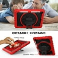 thumbnail image 6 of iPad 6th / 5th Generation Case with PET Screen Protector, iPad Pro 9.7 / iPad Air 2 Case, Dteck Heavy Rugged Full Body Shockproof Protective Cover with Kickstand/ Should Belt /Pencil Holder,Red, 6 of 6
