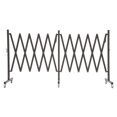 thumbnail image 6 of Miumaeov 16.4Ft Adjustable Barrier Gate Industrial Expandable Metal Barricade Safety Barrier w/6 Universal Wheels, 6 of 20