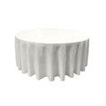 thumbnail image 1 of LA Linen TCpop132R-WhiteP11 Polyester Poplin Tablecloth, White - 132 in. Round, 1 of 4
