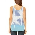 thumbnail image 2 of Summer Tropical Paradise Palm Tree Ombre Juniors Flowy Side Slit Tank Top Multi MD, 2 of 2