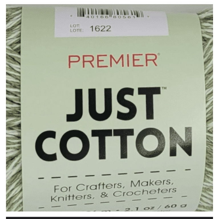 Lot of 3 Premier Just Cotton Yarn 104 yds 96m 2.1 oz Choose your