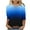 Blue, variant on New Summer Womens Tops 2024 3/4 Sleeves Plus Size Fashion Casual V-neck Top Gifts for Womens