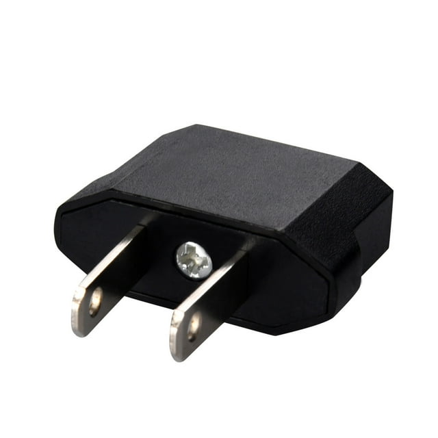 TIMIFIS Voberry 2pcs European to American Outlet Plug Adapter EU to US Adapter Gift