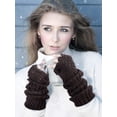 thumbnail image 6 of Dalrosia Knit Arm Warmer Fingerless Gloves Knitted Long Mitten Women Thumb Hole Gloves, 6 of 6