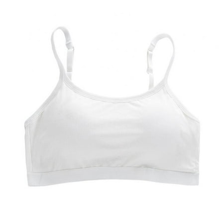 

Ribbed Bra Adjustable Spaghetti Strap Bra Daily Wireless Bralette Back Closure Bra Yoga Sports Bra Vest Type Bra Women Casual Underwear