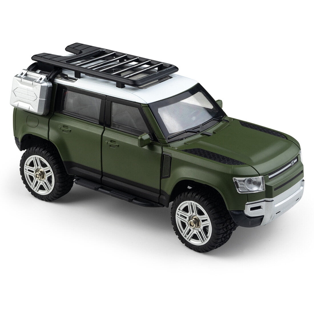 1/24 Scale 4WD RC Rock Crawler, 2.4G Alloy Body Off-Road Car with LED Lights, 4WD Electric Climbing Vehicle, Ready to Run Remote Control Truck for Adults