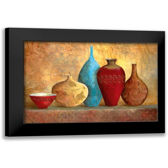 Tava Studios 14x11 Black Modern Framed Museum Art Print Titled - Villa Romantica