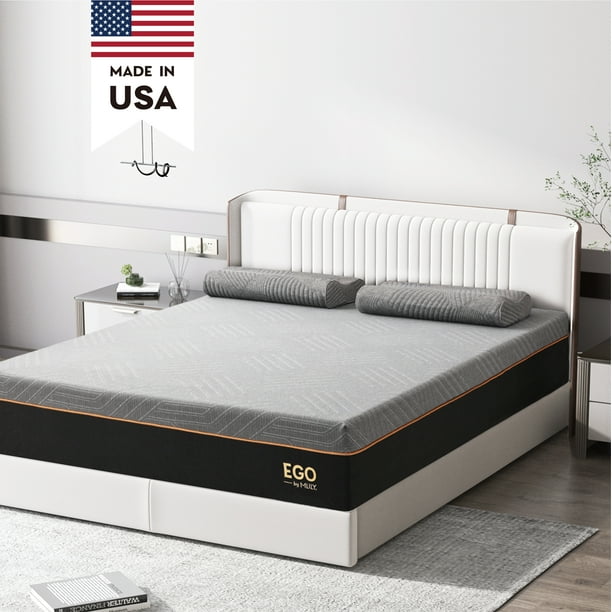 EGO Copper 12Inch Gel Memory Foam Mattress, Queen Mattress in a Box