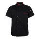 thumbnail image 2 of Cook Chef Coat Camisa de manga corta Cock Shirt Uniforme unisex Uniforme Todos los 5 tamaños L Zulema Chaqueta de chef, 2 of 8