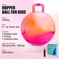 thumbnail image 4 of Bewildely Pelotas saltarinas para el desarrollo físico activo de los niños: mejora del equilibrio mediante el rebote enérgico. Juegos de césped rojo púrpura, 4 of 6