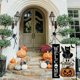 thumbnail image 3 of Halloween Ghost Cat Garden Banner 30 x 45 cm Petite toile de jute double face Welcome Seasonal Holiday Yard, 3 of 4