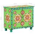 thumbnail image 4 of vidaXL Hand Painted Sideboard Multicolour 70x35x60 cm Solid Mango Wood, 4 of 5