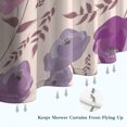 thumbnail image 6 of Pioneer Flower Floral Print Pattern Shower Curtain 84"x72" ,Bathroom Decorative Shower Curtains Set with 12 Hooks,Modern Waterproof Washable Shower Curtain, 6 of 6