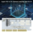 thumbnail image 3 of M.2 SSD To PCIe Card, NVMe To PCIe 4.0 X16 Adapter, PCIe To NVMe Adapter Card 64Gbps PCIe 4.0 Plug And Play NVMe SSD To PCIe Card For 2230 2242 2260 2280, 3 of 8