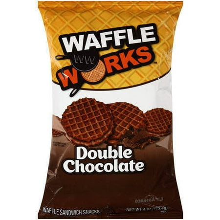 Waffle Works Double Chocolate Waffle Sandwich Snacks, 4 oz - Walmart.com