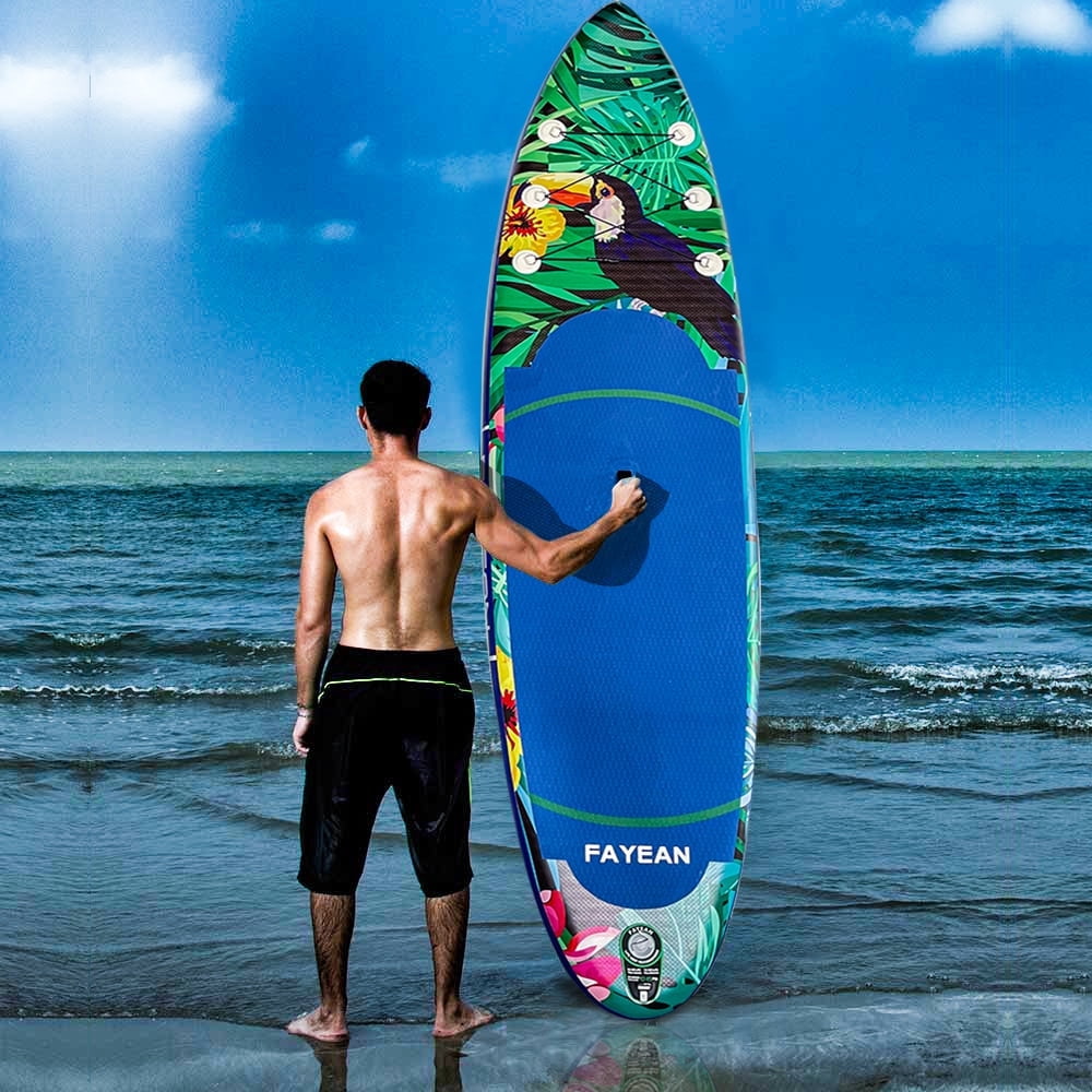 Paddle Board, 10'6" Inflatable Stand Up Paddle Board with Durable SUP Accessories, Stable Non-Slip Deck, Safety Leash Waterproof Bag for Surfing, Travel, Outdoor Enthusiasts